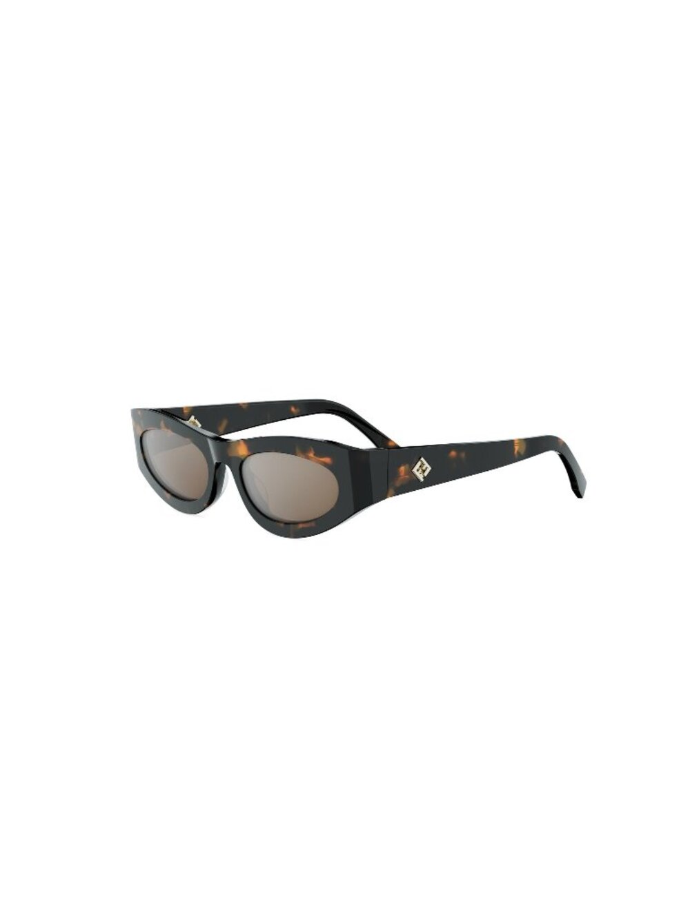 New FENDI Women's Sunglasses Acetate Frame FF DIAMONDS FE40177U 56G 51 Havana